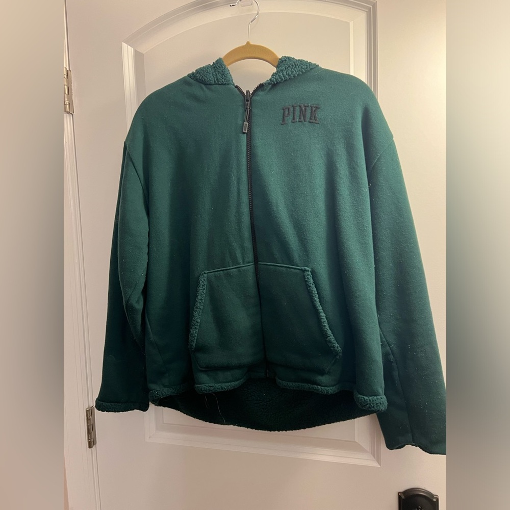 PINK Victoria's Secret Emerald Green Hoodie